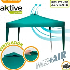Aktive Cenador plegable Max Air con ventilación de chimenea
