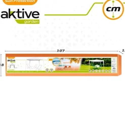 Aktive Gazebo cuadrado 300x300x250 cm