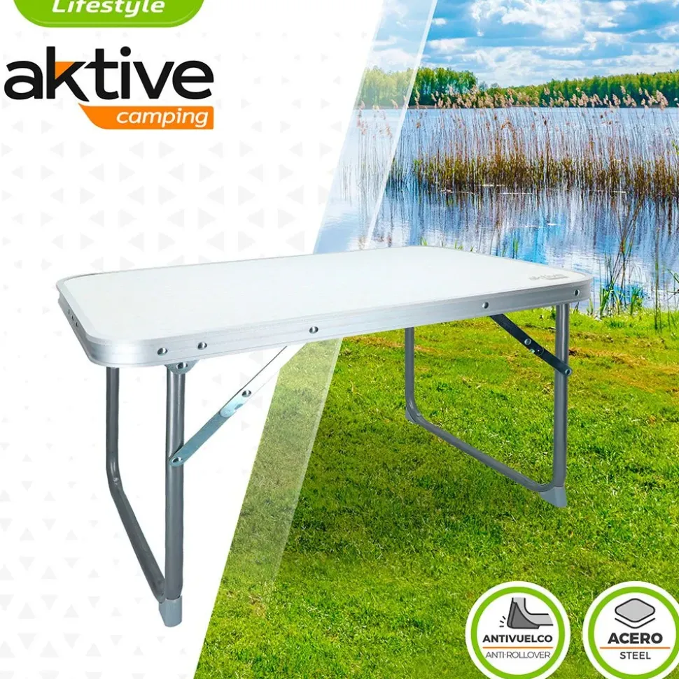 Aktive Mesa plegable baja 60x40x40 cm