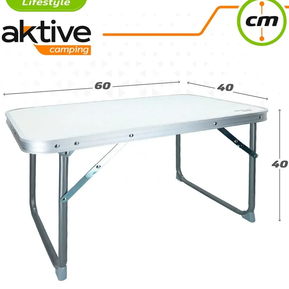 Aktive Mesa plegable baja 60x40x40 cm
