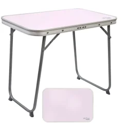 Aktive Mesa plegable de aluminio 60x40x50 cm