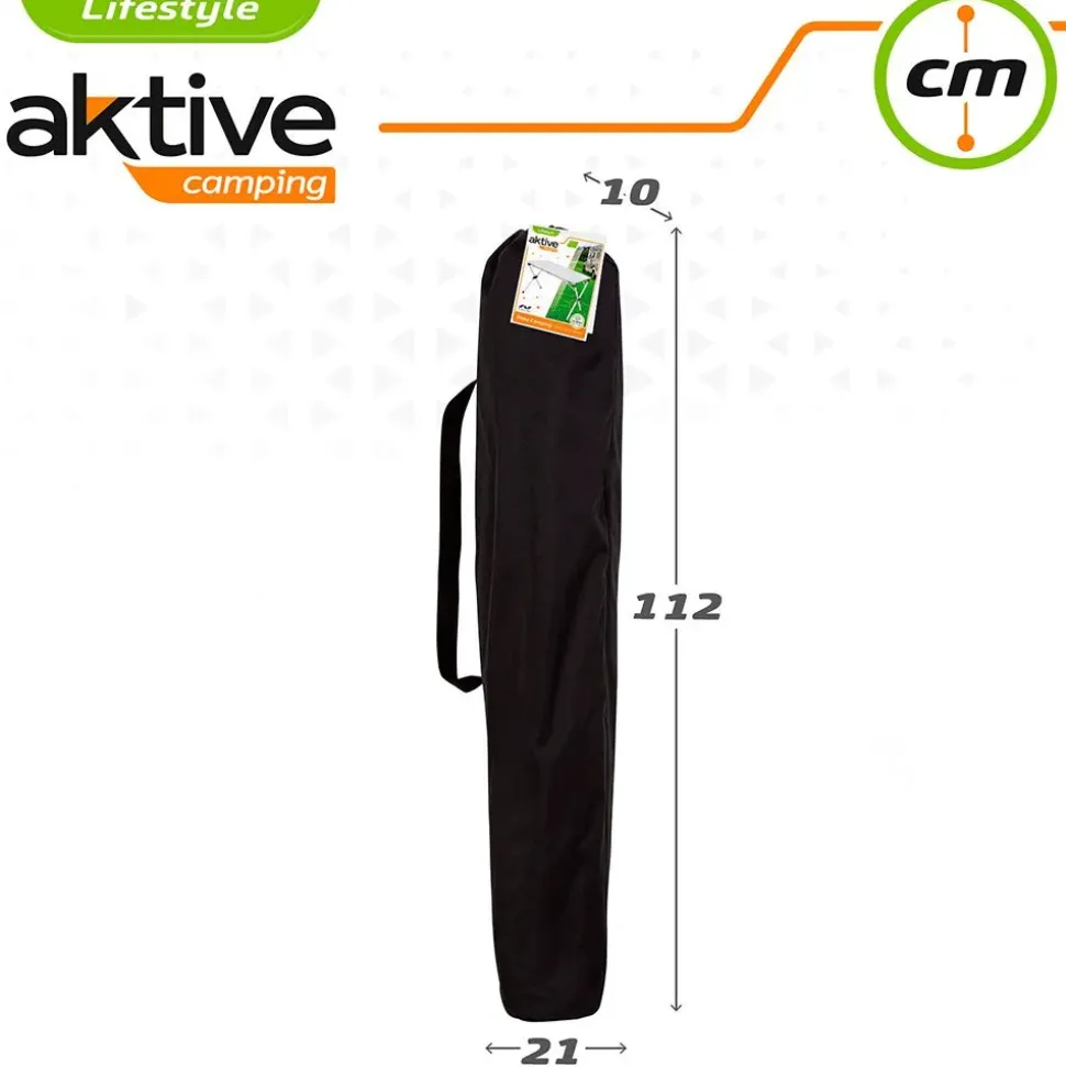 Aktive Mesa 110x70x70 cm Aluminium Folding