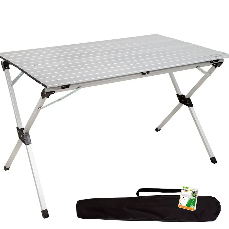 Aktive Mesa 110x70x70 cm Aluminium Folding