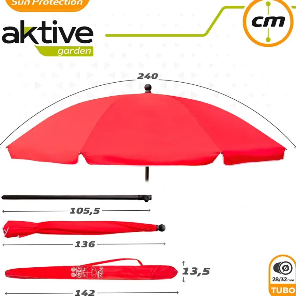 Aktive Paraguas con protección UV 240 cm