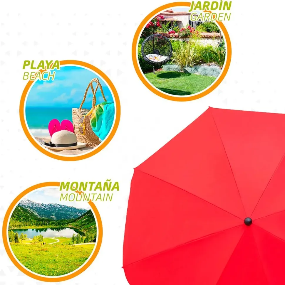 Aktive Paraguas con protección UV 240 cm