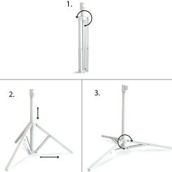 Aktive Pie de sombrilla plegable de 3 patas