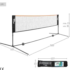 Aktive Red portátil de voleibol y bádminton