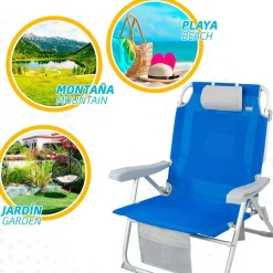 Aktive Silla de Playa con Mochila XXL