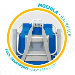 Aktive Silla de Playa con Mochila XXL