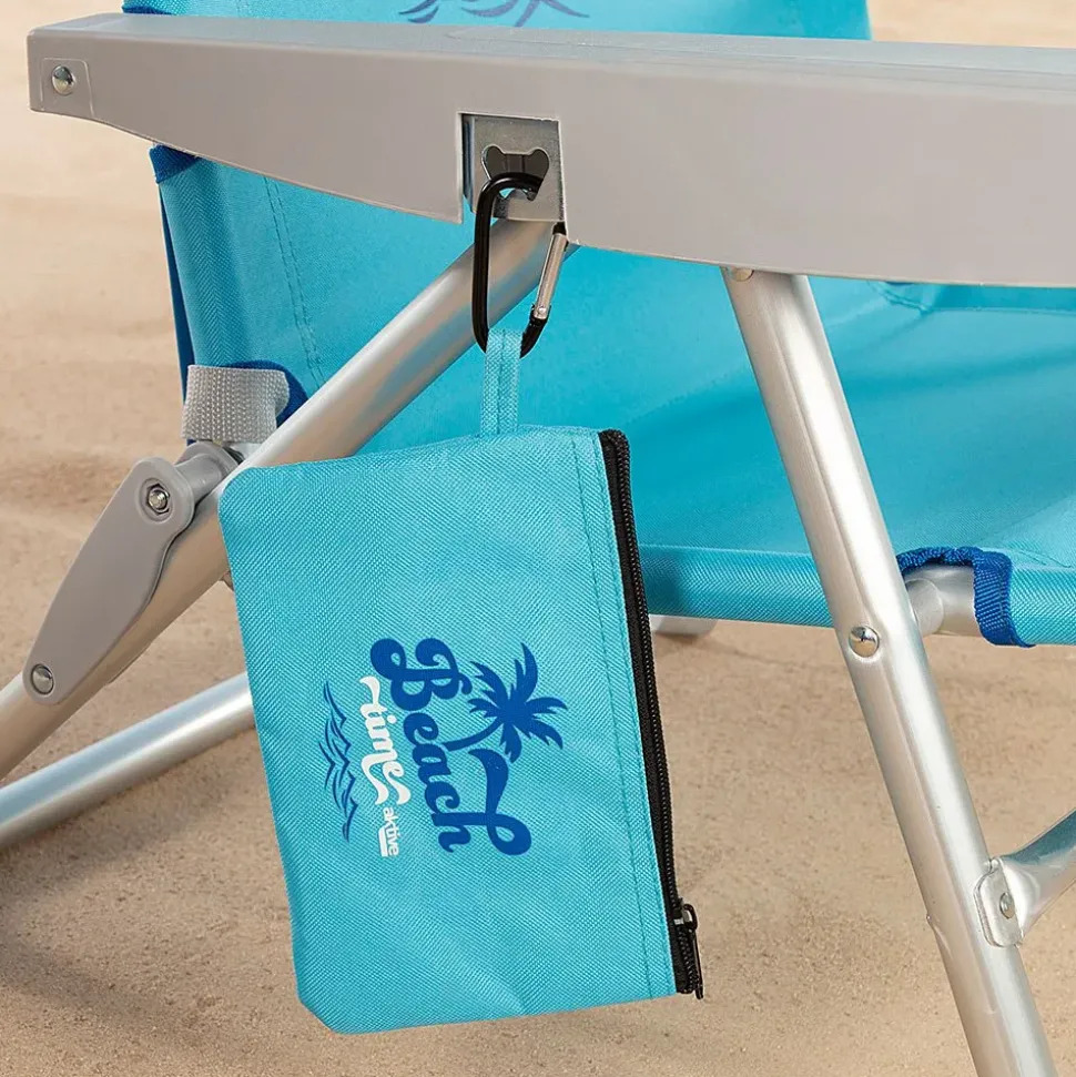 Aktive Silla de playa Low Toe 5 Positions With Cushion And Removable Bag