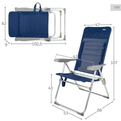 Aktive Silla plegable delgada