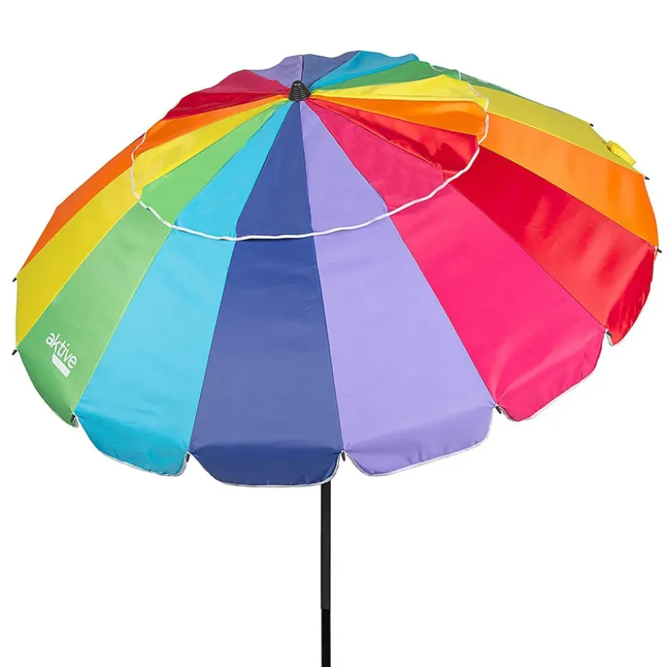 Aktive Sombrilla de playa 195 cm Antivition Beach With Inclinable Mast And UV50 Protection