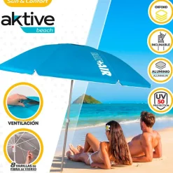 Aktive Sombrilla de Playa Protección UV50 220 cm