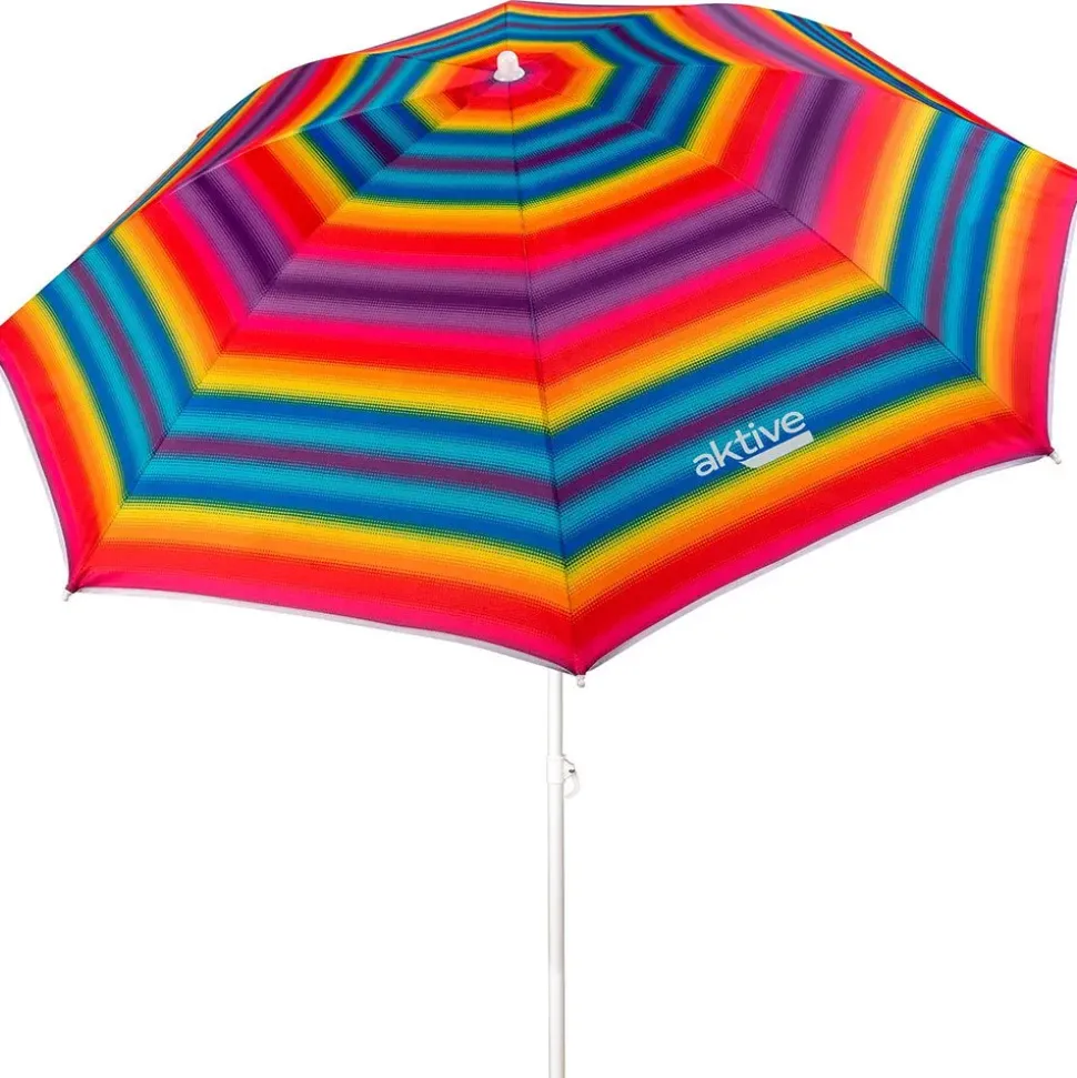 Aktive Sombrilla de playa resistente al viento con protección UV50 180 cm