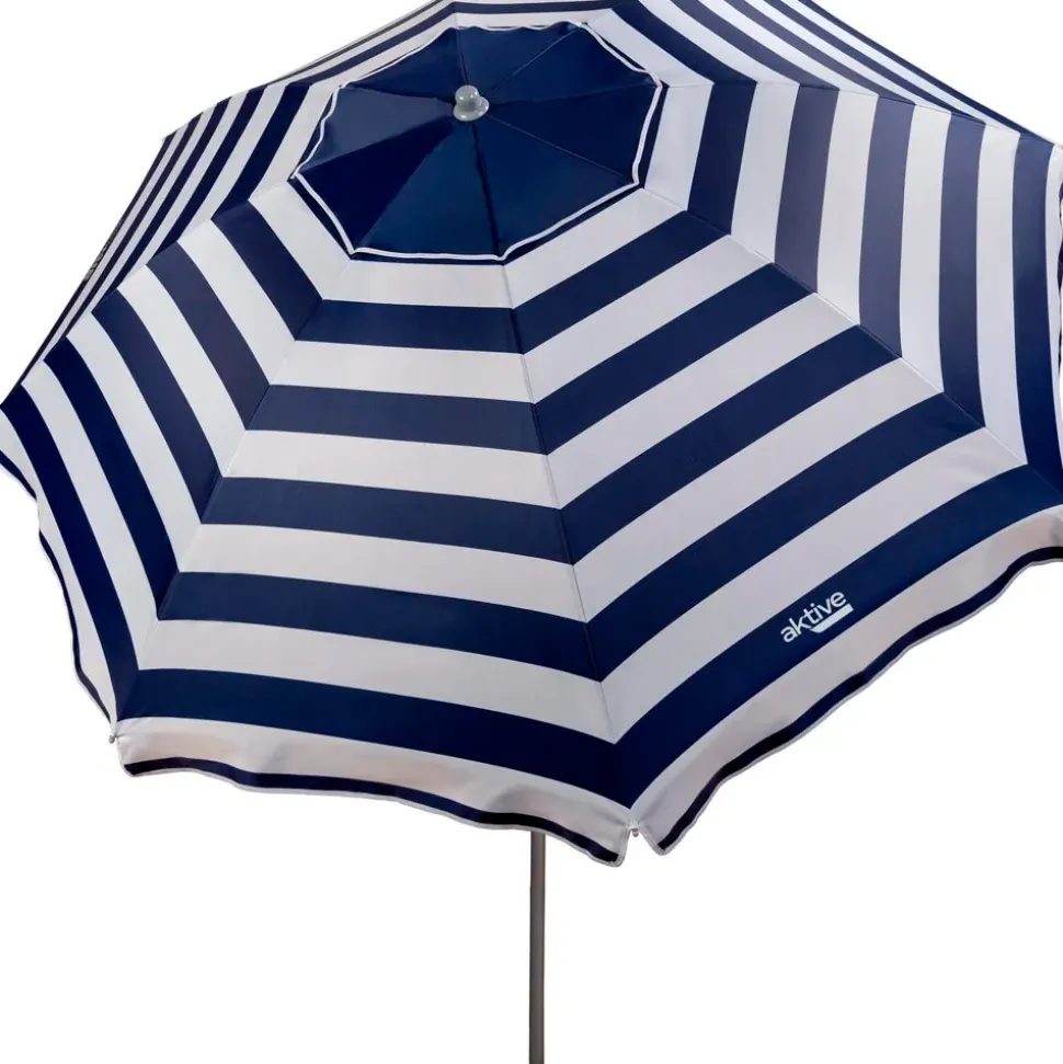 Aktive Sombrilla de playa Windbreaker Beach Umbrella 8 Rods 220 Cm Marine