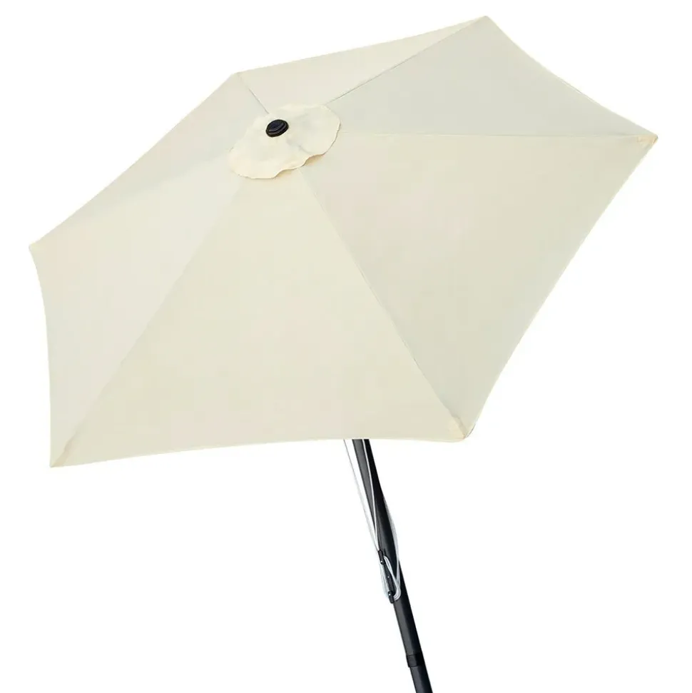 Aktive Sombrilla hexagonal con protección UV y sistema de doble polea Aluminio 270 cm 38 mm 240 cm