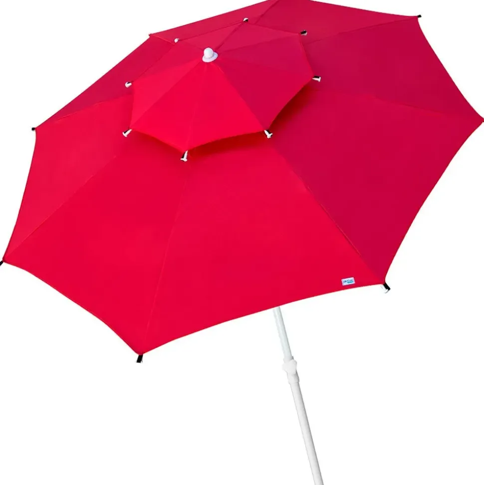 Aktive Sombrilla Octogonal con Poste de Metal Doble Techo y Protección UV30 280 cm reacondicionado