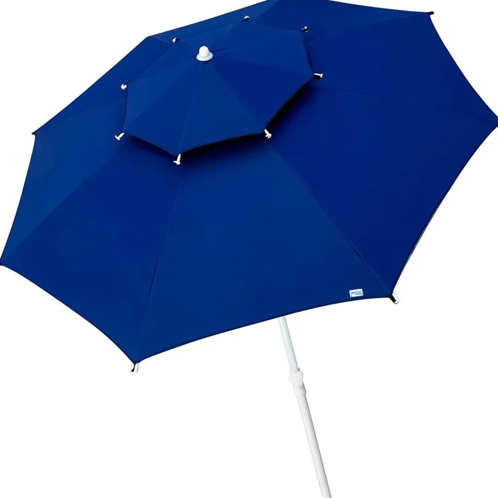 Aktive Sombrilla octogonal con poste de metal doble techo y protección UV30 280 cm
