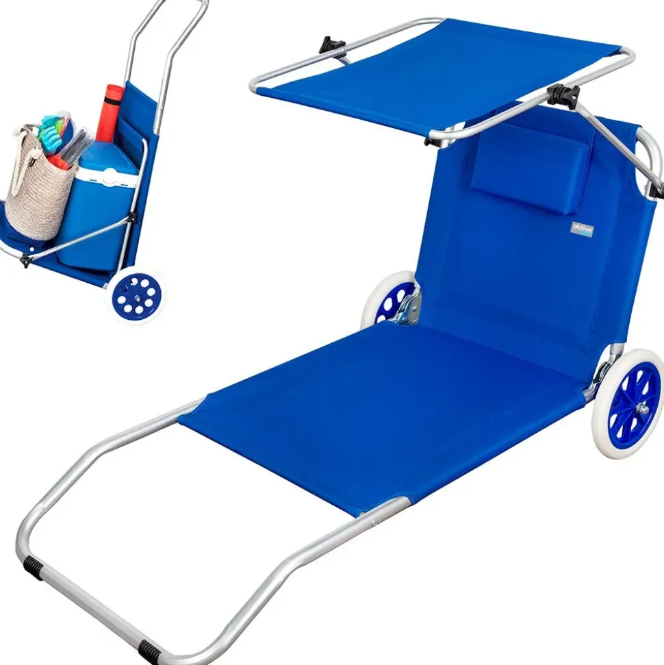 Aktive Tumbona plegable para playa 2 en 1 6x117x6 cm