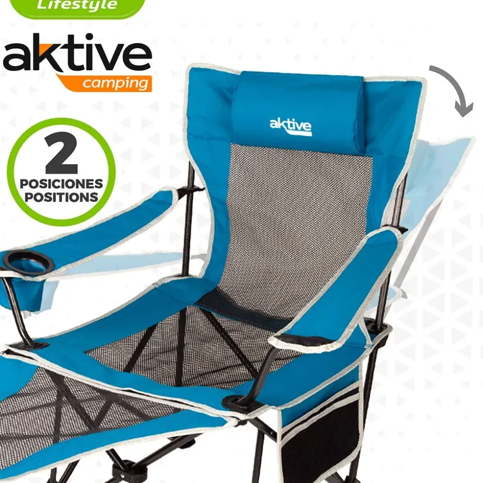 Aktive Tumbona 62x168x95 cm reacondicionado