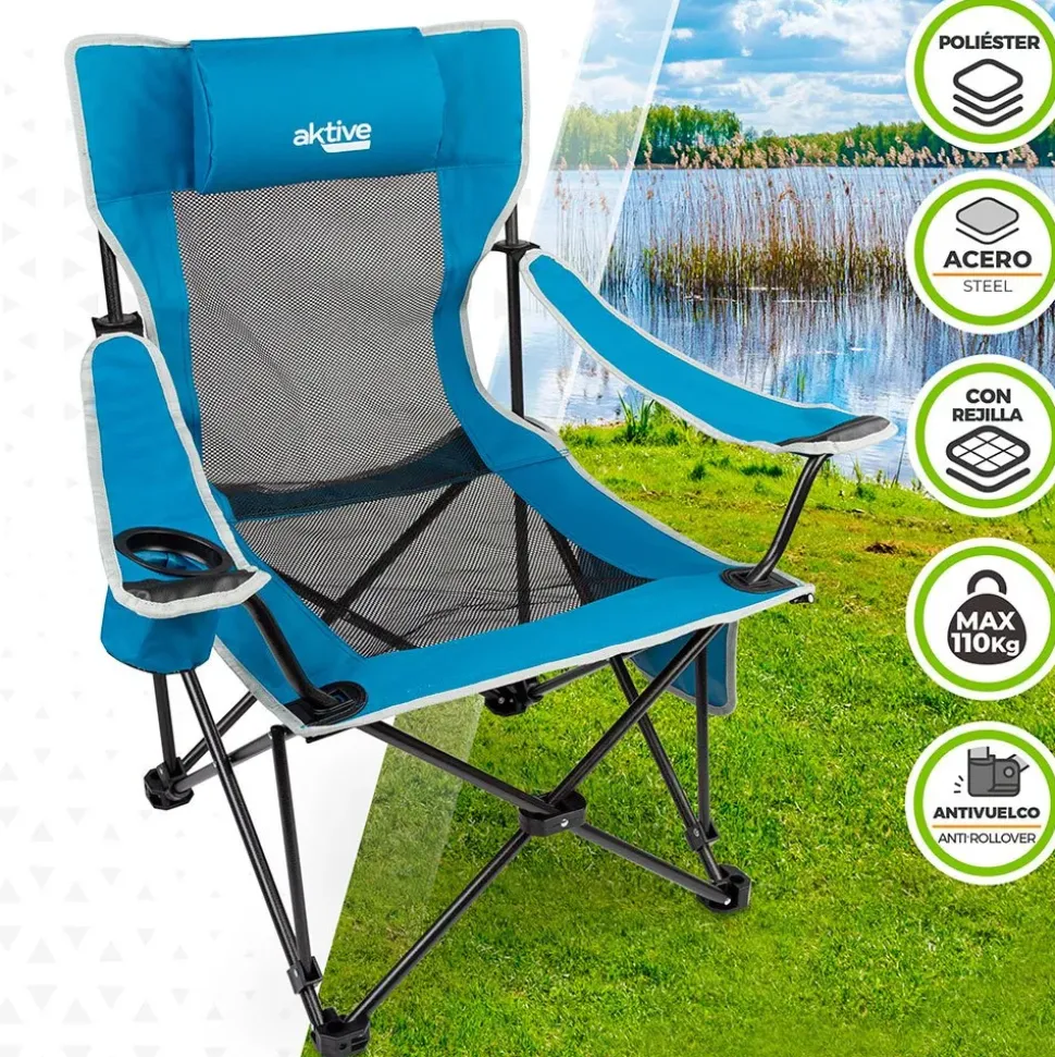 Aktive Tumbona 62x168x95 cm reacondicionado