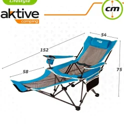 Aktive Tumbona 62x168x95 cm reacondicionado