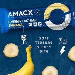 Amacx Barrita energética Plátano Avena 50g