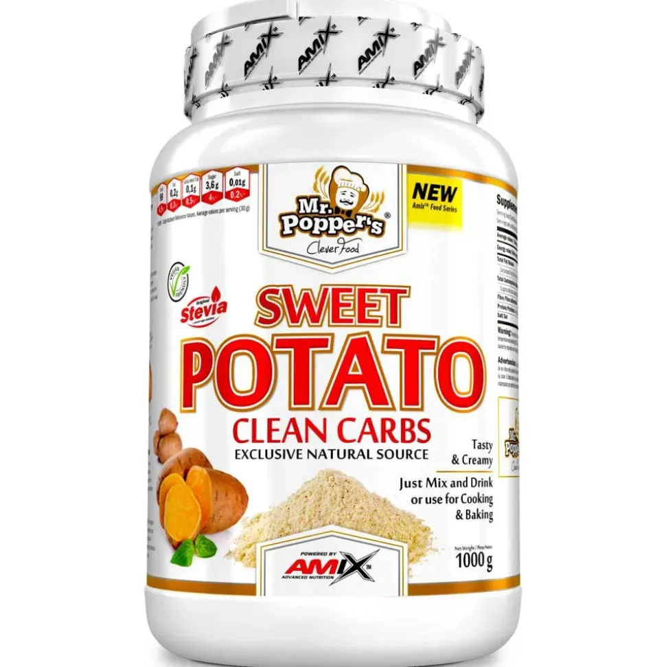 Amix Harina Mt Poppers Clean Carbs 1kg Chocolate Blanco Patata Dulce
