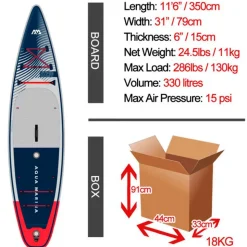 Aqua Marina Set de paddle surf hinchable Hyper 11´6´´