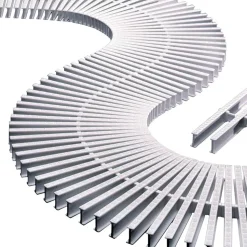 Astralpool Modulo rejilla transversal reversible para curva 00223 h35mm L340mm L1_335mm