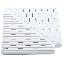 Astralpool Placa polipropileno para esquina de canal rebosadero 22386 90º h35mm L340mm L1_335mm