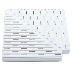 Astralpool Placa polipropileno para esquina de canal rebosadero 22381 90º h22mm L300mm L1_295mm