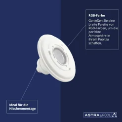 Astralpool Proyector 76682 Essential Mini RGB For Niche Mounted