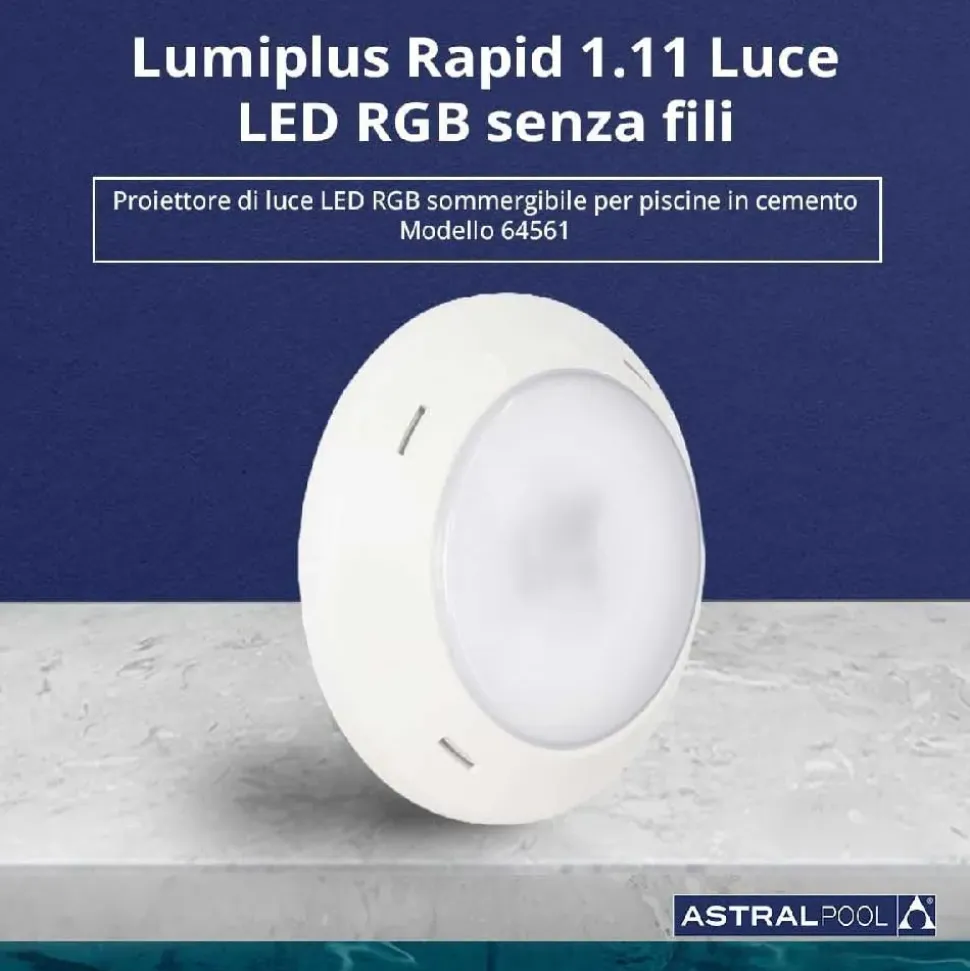 Astralpool Proyector 64561 LumiPlus Essential Rapid RGB RC1100 For Concrete Pool
