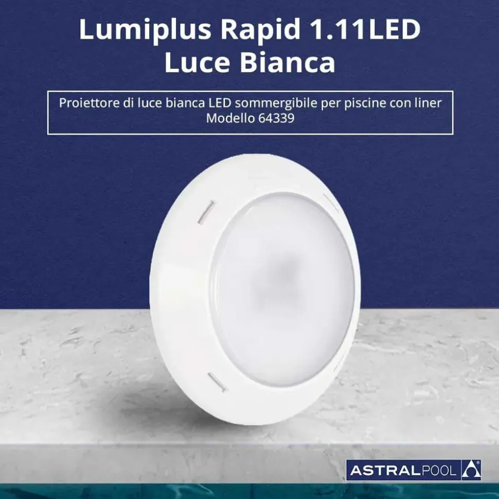 Astralpool Proyector 64339 LumiPlus Essential Rapid White For Liner Pool