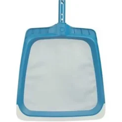 Astralpool Recogedor de hojas plano con línea azul y fijación de mariposa