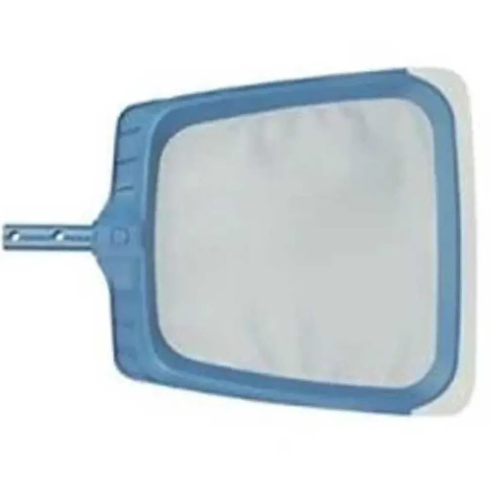 Astralpool Recogedor de hojas plano con línea azul y fijación de mariposa