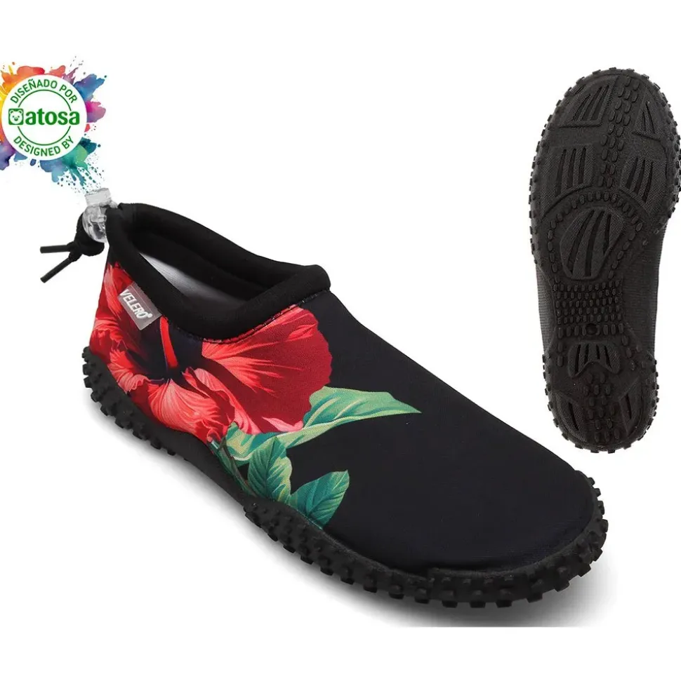 Atosa Zapatillas de agua Aquasocker Flowers