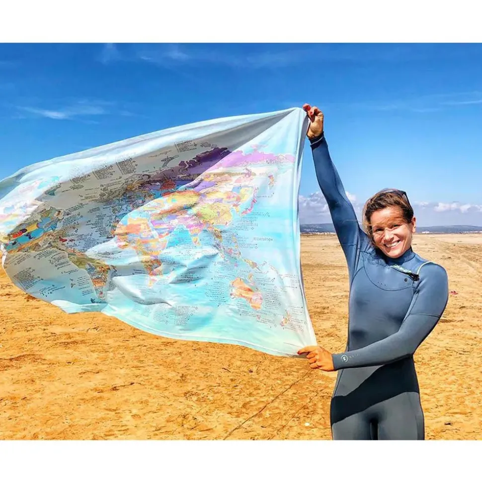 Awesome Maps Toalla Mapa de kitesurf: los mejores lugares del mundo