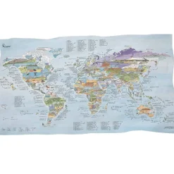 Awesome Maps Toalla Mapa de kitesurf: los mejores lugares del mundo