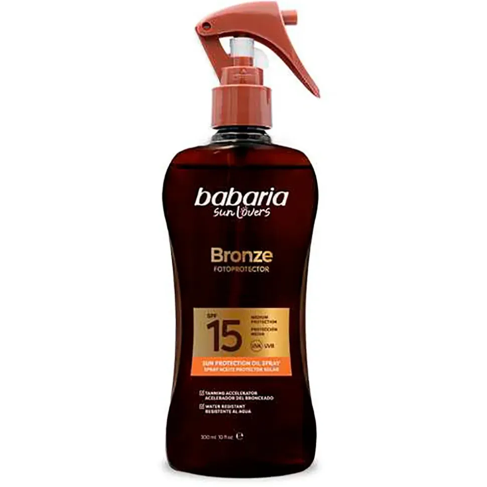 Babaria Aceite Protector Monoi Tahiti Bronceador SPF 15 300Ml