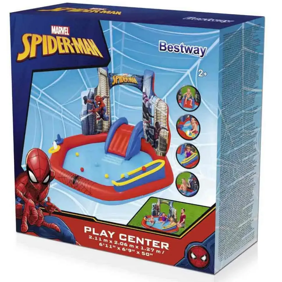 Bestway Centro de juegos acuáticos 98793 Marvel Spider-Man 211x206x127 cm