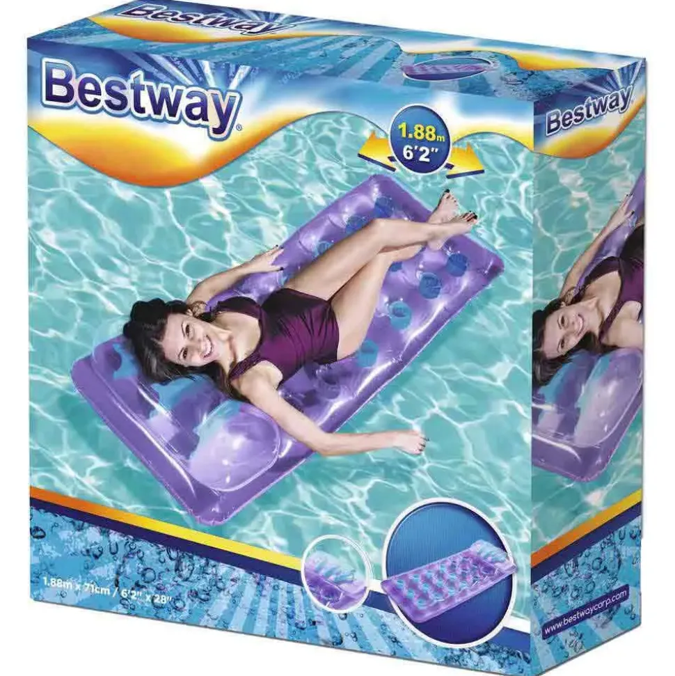 Bestway Colchoneta de aire para piscina Fashion Lounge 188x71 cm Surtido
