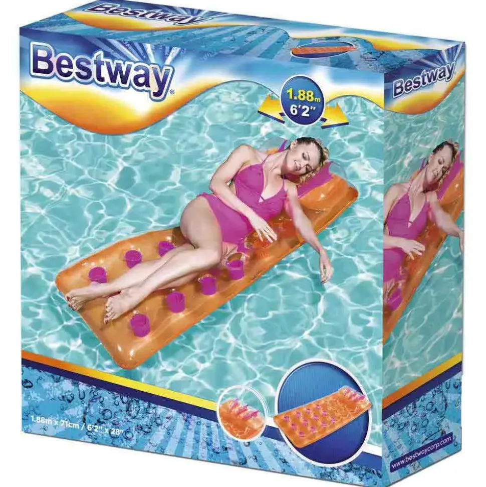 Bestway Colchoneta de aire para piscina Fashion Lounge 188x71 cm Surtido