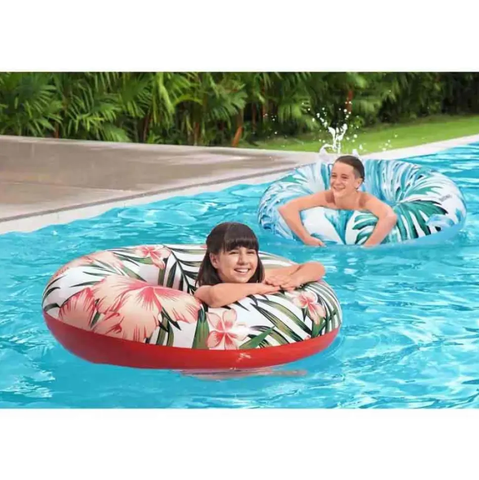 Bestway Flotador de natación Surtido Tropical palms Ø119cm