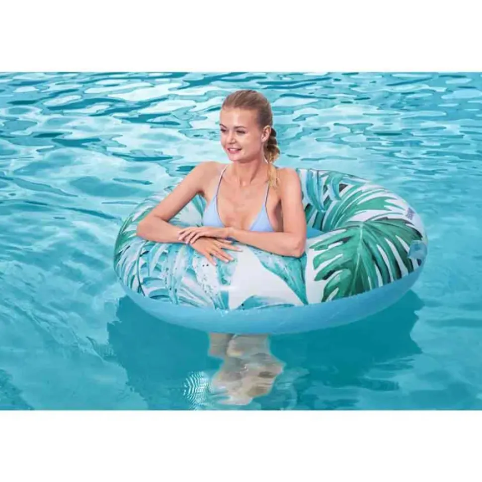 Bestway Flotador de natación Surtido Tropical palms Ø119cm