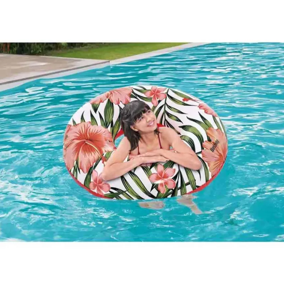 Bestway Flotador de natación Surtido Tropical palms Ø119cm