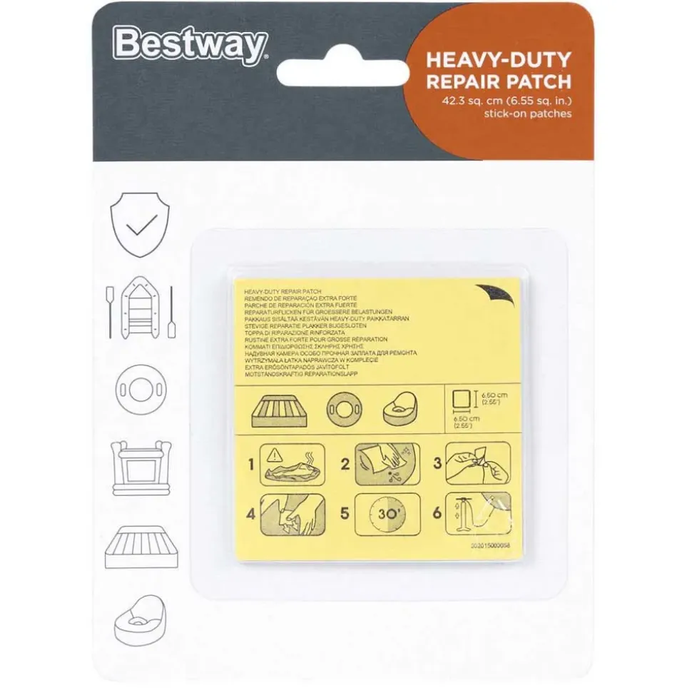 Bestway Parche de reparación de alta resistencia 10 unidades