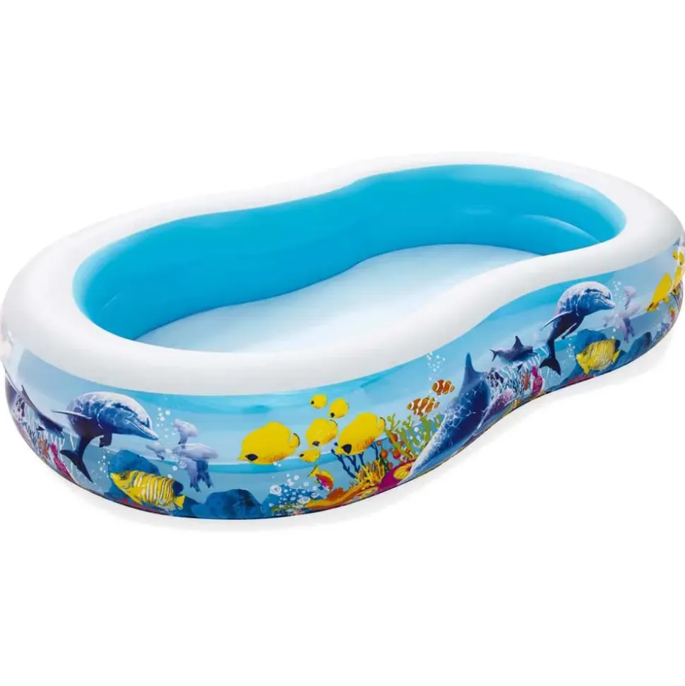 Bestway Piscina hinchable ovalada Family 262x157x46 cm