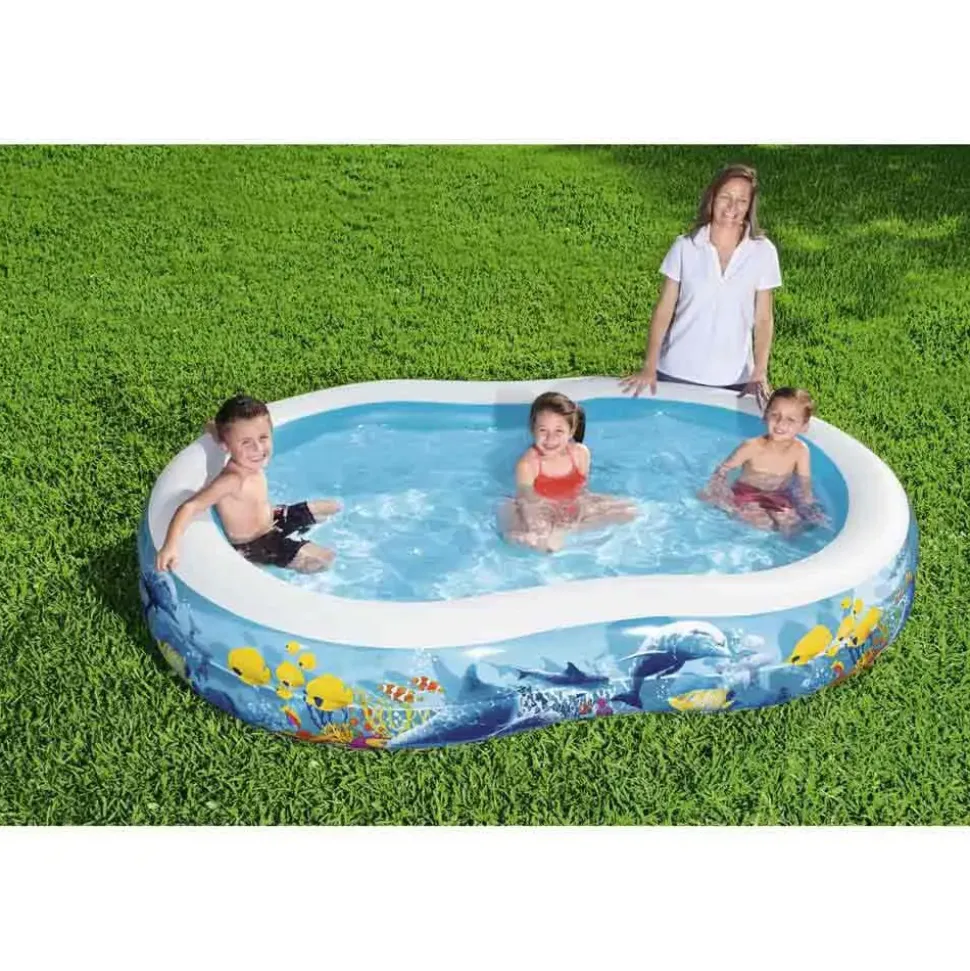 Bestway Piscina hinchable ovalada Family 262x157x46 cm